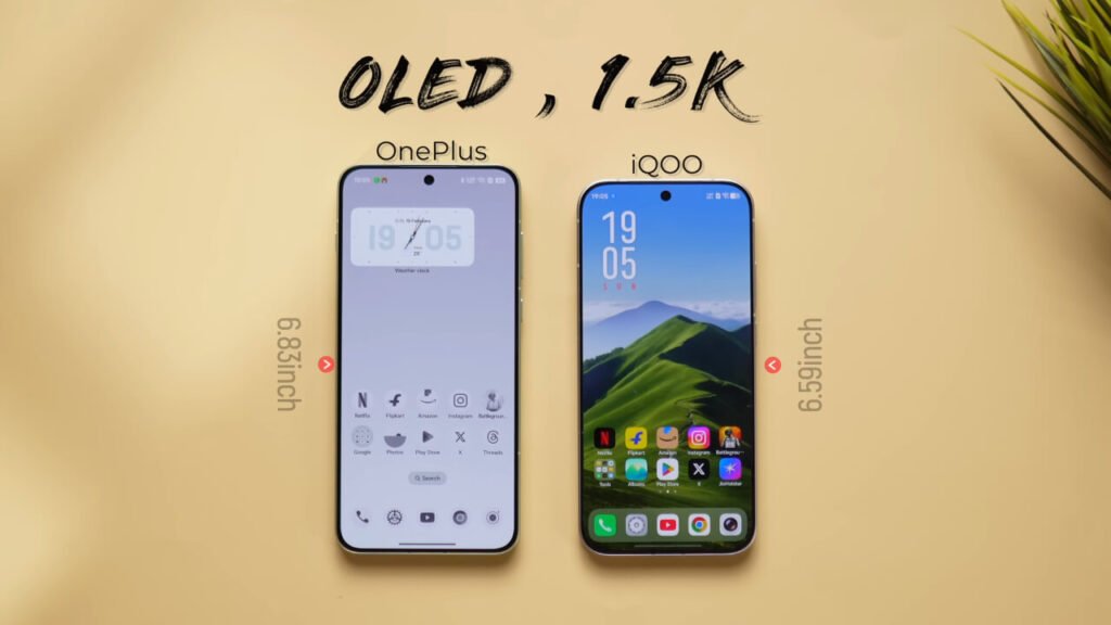OnePlus 15R vs iQOO 15R Display