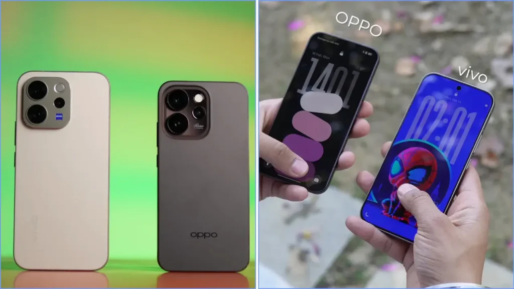 vivo V70 Elite vs OPPO Reno 15 Pro Mini Design