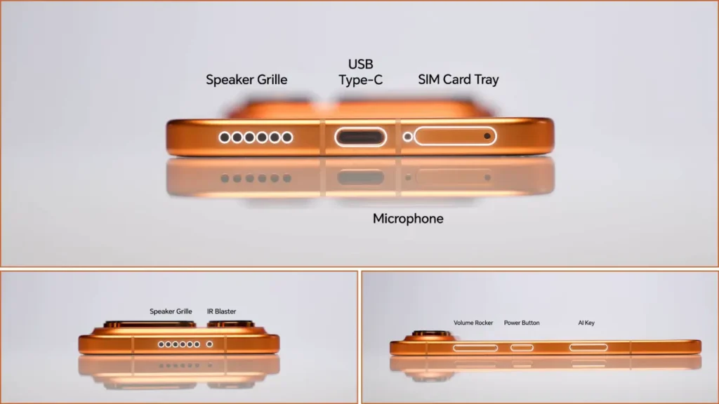 Honor Magic8 Pro Air Ports & Buttons