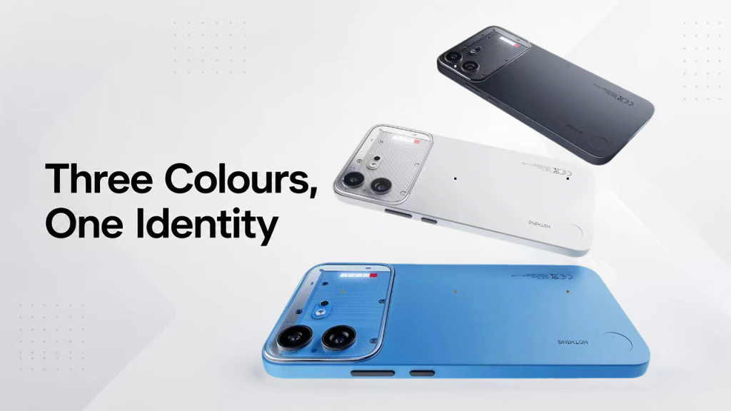 Nothing Phone (4b) in three colours