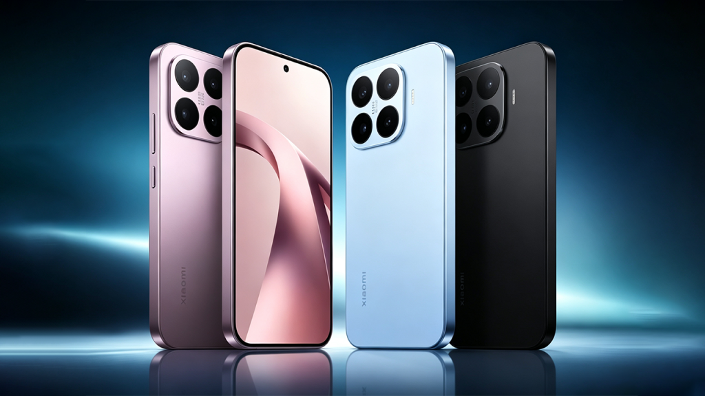 Xiaomi 17T in Violet, Blue and Black colours