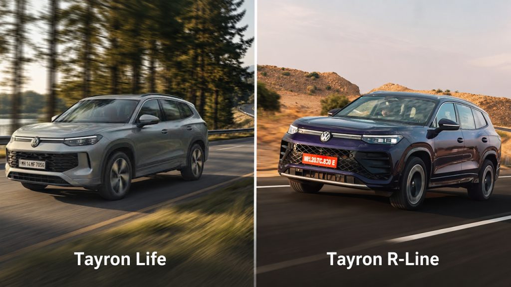 Tayron Life vs R-Line driving