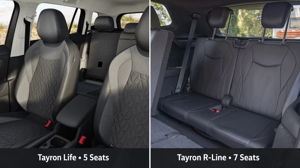 Tayron Life 5 seats vs R-Line 7 seats