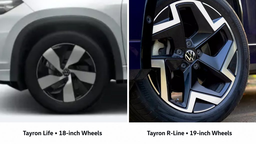 Tayron Life vs R-Line wheels